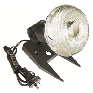 Outdoor security light best sale with plug outlet