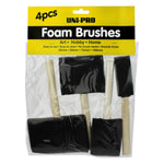 Paint Brush - Set of 4 Flat Foam Brushes