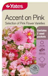 Seed - Yates Accent On Pink Flowers Seed mix