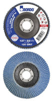 SANDING DISC - FLAP DISC 100mm Diam x 16mm Bore - Range 40 Grit to 120 Grit