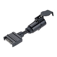 Trailer Adaptor - 7 Pin Flat Plug to 5 Pin Large Round Plug