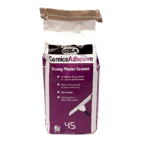 Cornice Adhesive for Plasterboard 45 mins 2.5kg GSA