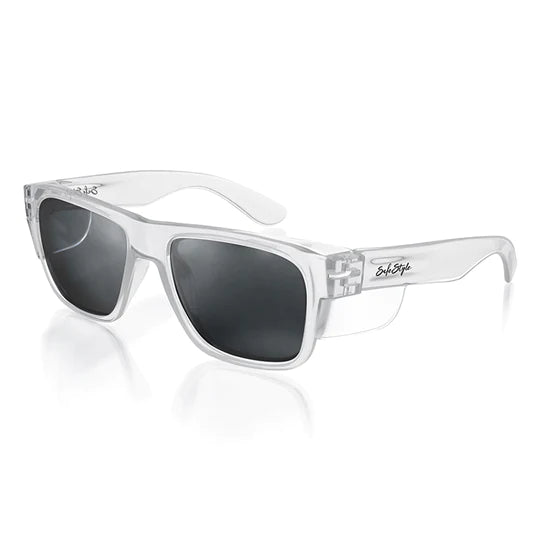 SafeStyle Safety Glasses - FUSIONS Clear Frame - Polarised Lens