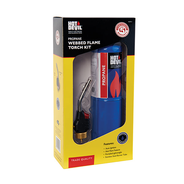 Hot Devil Propane Webbed Flame Torch Kit HD7011