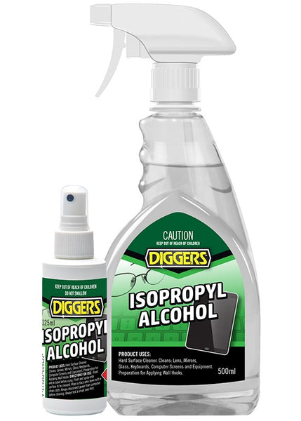 Isopropyl Alcohol - Available in 125ml pump pack and 500ml Trigger Spray