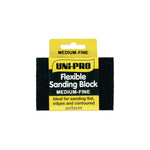 SANDING BLOCK - SPONGE FLEXIBLE Medium-Fine Uni-Pro 100mm x 71mm x 25mm