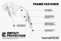 SafeStyle Safety Glasses - CLASSICS Black Frame - Tinted Lens