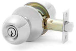 Yale "Ball" Knob Entry Set Satin Chrome