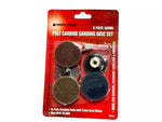 SANDING DISC SET - Poly Carbide Disc Set 50mm Diam with twist lock backing pad