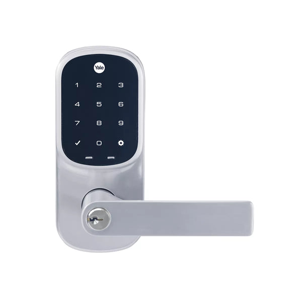 Yale Assure Keyed Lever Satin Chrome with Yale Home Module