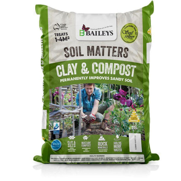 Baileys Soil Matters Clay & Compost 25 litre