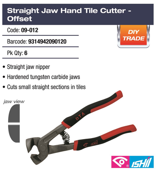 DTA Side Straight Jaw Hand Tile Nipper