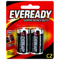 Battery Eveready Super Heavy Duty C Pk 2