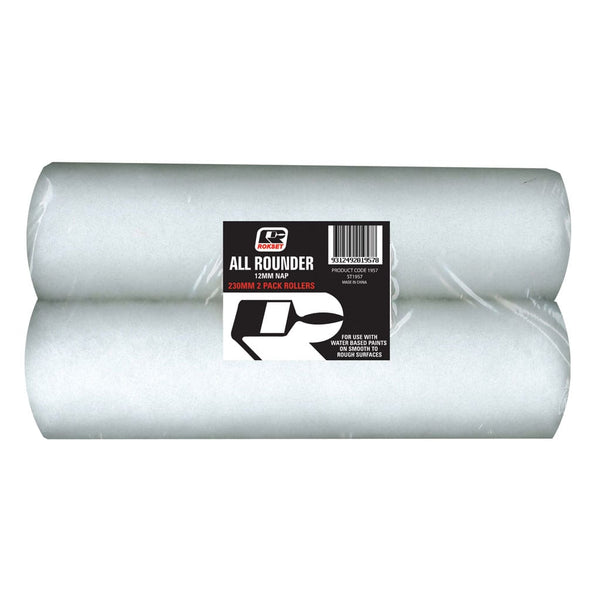 Paint Rolller Cover Budget 230mm Twin Pack