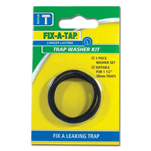 Washers Trap Inlet & Outlet 38mm PK3