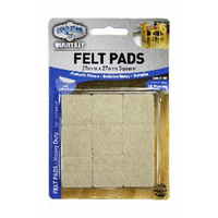 Self Adhesive Felt Pads 27mm Square 18piece