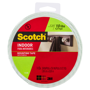 Scotch Indoor Mounting Tape 19mm x 8.89m