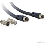 Flylead Shield Cable & F Conn Plugs 3m