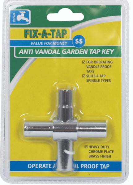 Anti Vandal 4 Way Garden Tap Key