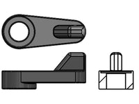 Flyscreen Clip 1.6mm Offset Clear Pk8