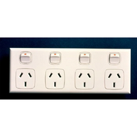 HPM Excel 4 Gang Powerpoint 10amp White