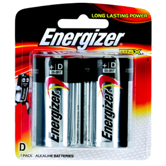 Battery Energizer MAX D Pk 2