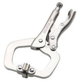Locking Plier C Clamp with Swivel Pads
