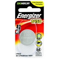 Battery Energizer Lithium Coin 3V 2450 Pk 1