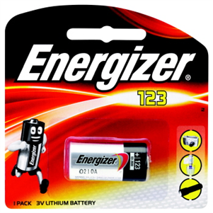 Battery Energizer Lithium Photo 3V 123