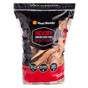 Heat Beads Hickory Smoking Wood Chips 900g