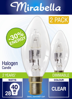 28w ses halogen candle bulb deals