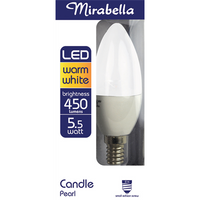 Globe LED 5.5W ES Candle Warm White