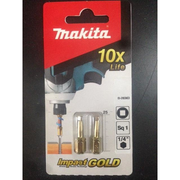 Impact Gold Bit SQ1 x 25mm 2pk