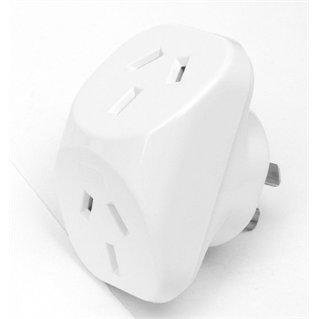 Double Adaptor Traditional White