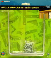 Angle Bracket 125x150mm Zinc Plated Pk2