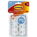Command 3M Adhesive Hook Clear Pk18