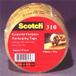 Scotch 310 General Purpose Packaging Tape Clear