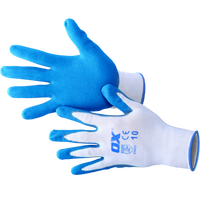 OX Polyester Lined Nitrile Safety Gloves Size 10 XL 5 Pack